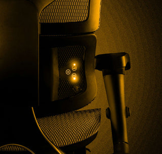 Yellow overlay image of massage feature